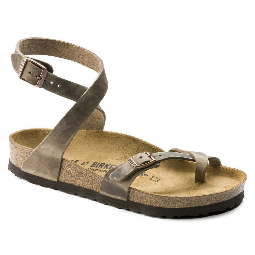 NWT Birkenstock Yara Oiled Leather - Tobacco